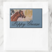 papavervet rechthoekige sticker (Tas)