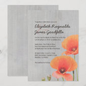  papaverweddenschappen kaart (Voorkant / Achterkant)