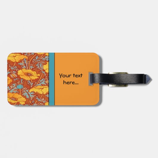 papavery ~ Bagagelabel (Achterkant horizontaal)