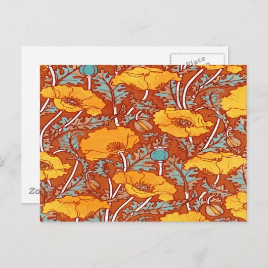 papavery ~ Briefkaart (Voorkant / Achterkant)