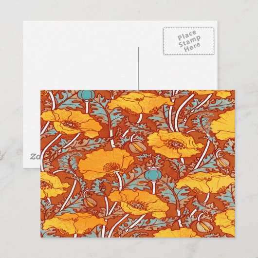  papavery ~ Briefkaart (Voorkant / Achterkant)