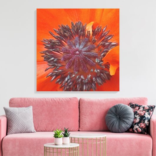 papaverzaad canvas afdruk (Insitu (Woonkamer))