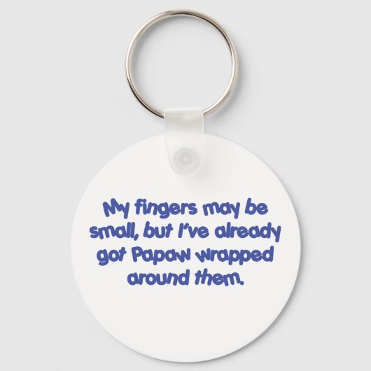 Papaw's gevlekt (blauw) sleutelhanger (Voorkant)