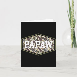 Papaw Camo Camouflage Vaderdag Opa Kaart