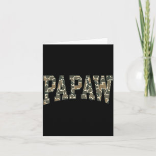 Papaw Camo Camouflage Vaderdag Opa Kaart