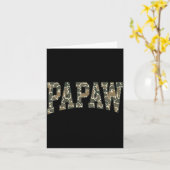 Papaw Camo Camouflage Vaderdag Opa Kaart (Gele Bloem)