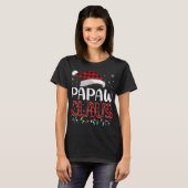 Papaw Claus Christmas Lights Matching Family Xmas T-shirt (Voorkant volledig)