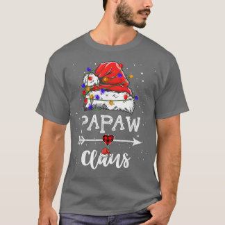 Papaw Claus kerstverlichting Pajama familie komt o T-shirt