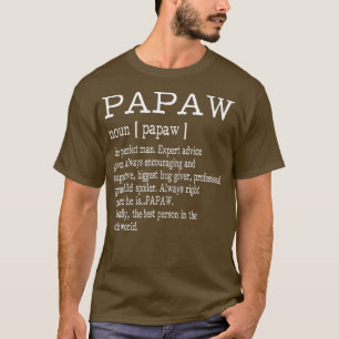 Papaw Definition Grandpa Fathers Day Gifts Mannen T-shirt
