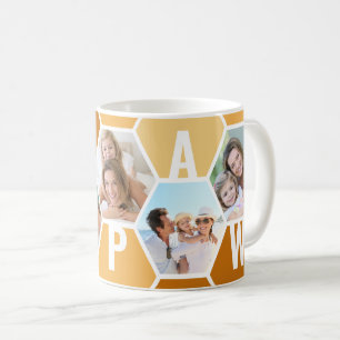 Papaw Editable 5 Foto 5 Letter Honeycomb Koffiemok