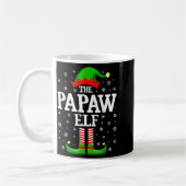Papaw Elf Funny Christmas Family Matching  Koffiemok (Links)