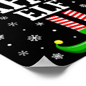 Papaw Elf Funny Christmas Family Matching  Poster (Hoek)