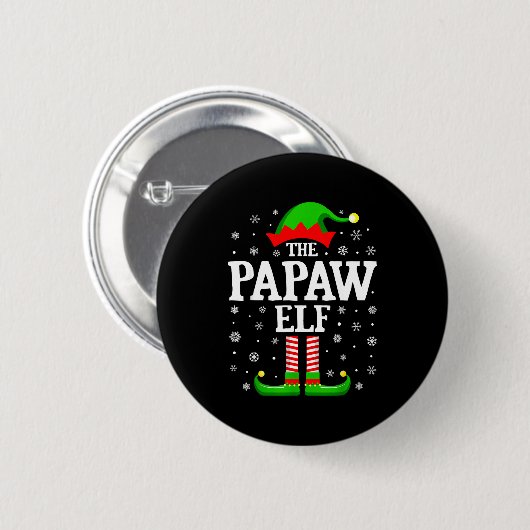 Papaw Elf Funny Christmas Family Matching  Ronde Button 5,7 Cm (Voorkant /achterkant)