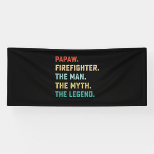 Papaw Firefighter Man Myth Legend Papa Gifts Spandoek