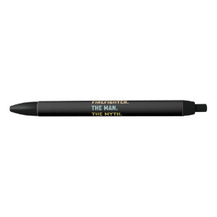 Papaw Firefighter Man Myth Legend Papa Gifts Zwarte Inkt Pen
