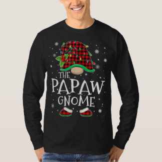 Papaw Gnome Red Pset overeenkomend met Kerstmis Pa T-shirt