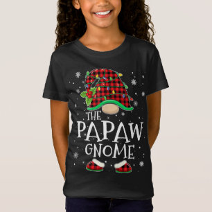 Papaw Gnome Red Pset overeenkomend met Kerstmis Pa T-shirt