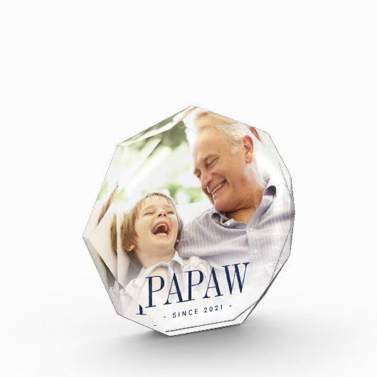 Papaw Grandpa Jaar ingesteld Fotoblokken (Links)