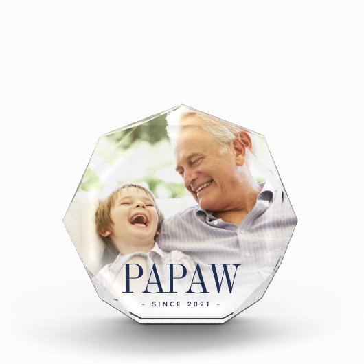 Papaw Grandpa Jaar ingesteld Fotoblokken (Voorkant)