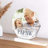 Papaw Grandpa Jaar ingesteld Fotoblokken