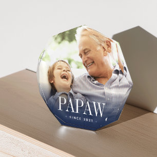 Papaw Grandpa Jaar ingesteld Fotoblokken