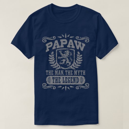 Papaw het Man de mythe T-shirt (Design voorkant)
