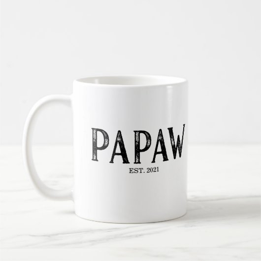 Papaw Jaar ingesteld Koffiemok (Links)