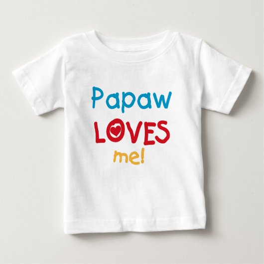 Papaw Loves Me T-shirts en geschenken (Voorkant)