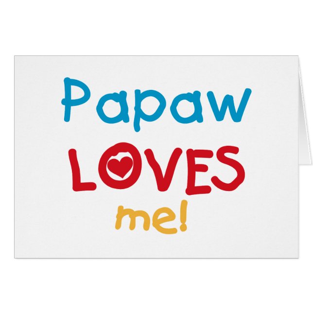 Papaw Loves Me T-shirts en geschenken (Voorkant Horizontaal)