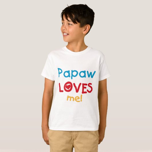 Papaw Loves Me T-shirts en geschenken (Voorkant volledig)