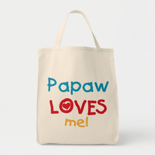 Papaw Loves Me T-shirts en geschenken Tote Bag (Voorkant)