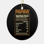 Papaw Nutrition Facts Unconditional Love Keramisch Ornament (Links)