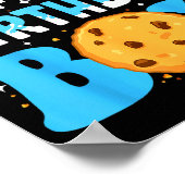 Papaw Of The Birthday Boy Milk And Cookies 1st Bir Poster (Hoek)