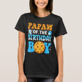 Papaw Of The Birthday Boy Milk And Cookies 1st Bir T-shirt (Voorkant)