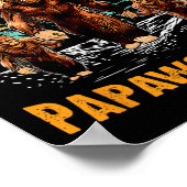 Papaw Squatch Grappige Bigfoot Papa Sasquatch Yeti Poster (Hoek)