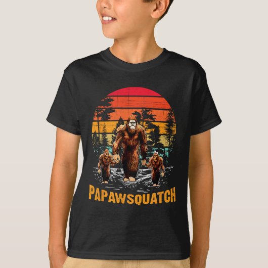 Papaw Squatch Grappige Bigfoot Vader Sasquatch Yet T-shirt (Voorkant)