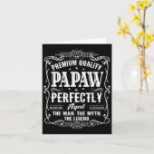 Papaw Vaderdag Opa Cadeau Voor Mannen  Kaart (Gele Bloem)