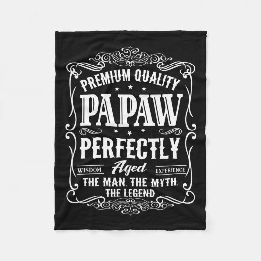 Papaw Vaders Dag Opa Gift Voor Mannen Fleece Deken (Voorkant)