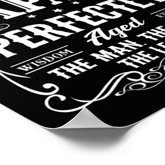 Papaw Vaders Dag Opa Gift Voor Mannen Poster (Hoek)