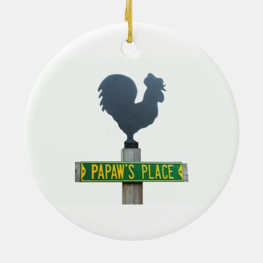 Papaw's Place Ornament (Achterkant)