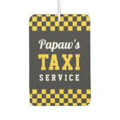 Papaw's Taxi Service | Cute Grandpa Gift Luchtverfrisser (Voorkant)