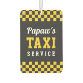 Papaw's Taxi Service | Cute Grandpa Gift Luchtverfrisser (Achterkant)