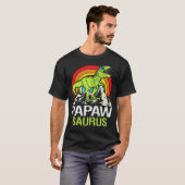 Papawsaurus Dinosaur Grandpa Saurus Vaderdag T-shirt (Voorkant volledig)