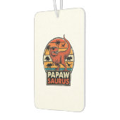 Papawsaurus Retro Dinosaur Zonsondergang Vectoront Luchtverfrisser (Links)