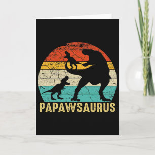Papawsaurus Rex Papaw Dinosaur 2 Kids Vaderdag  Kaart