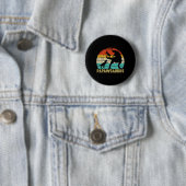 Papawsaurus Rex Papaw Dinosaur 2 Kinderen Vaderdag Ronde Button 5,7 Cm (In situ)