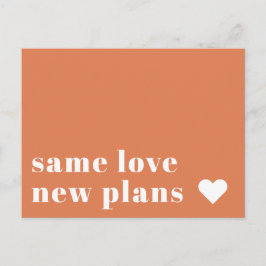 Papaya | Aankondiging van uitstel van huwelijk Briefkaart