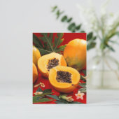 Papaya Briefkaart (Staand voorkant)