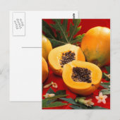 Papaya Briefkaart (Voorkant / Achterkant)
