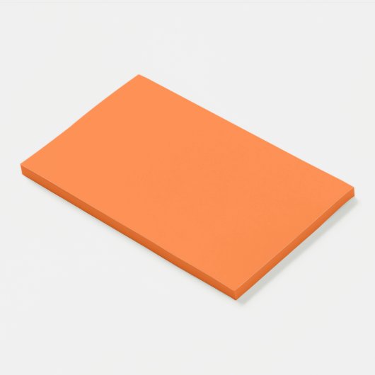 Papaya Fizz Simple 10" x 6" Post-it® Notes (Schuin)